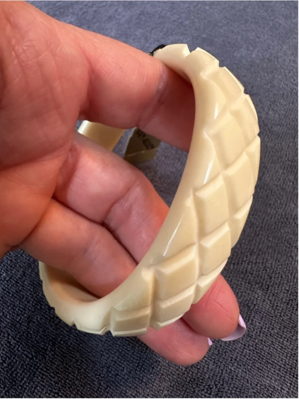 Van Allen Beige Bangle Bracelet